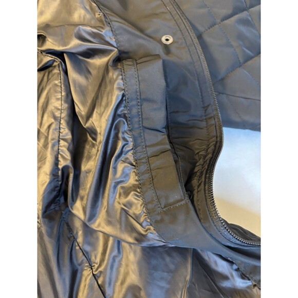 LANDS END Primaloft Quilted Jacket Coat Black Women 24W Insulated Zip Pockets - Picture 11 of 15